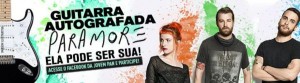 Guitarra autografada Paramore
